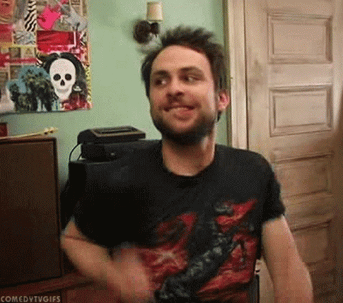 Man In Dragon T-Shirt GIF