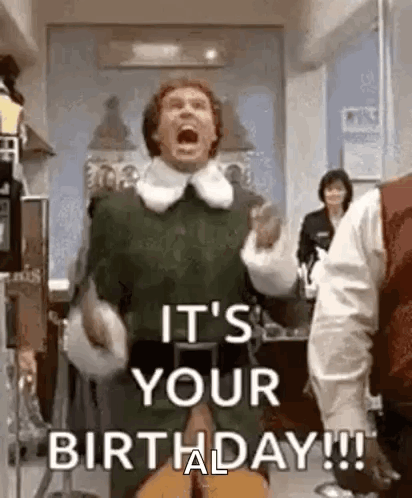 Man In Elf Costume Screaming With Guitar GIF