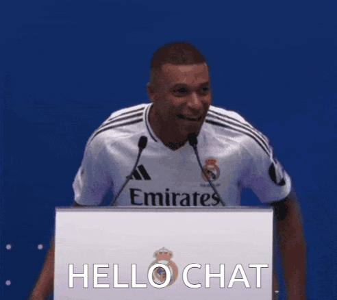 Man in Emirates Jersey at Podium