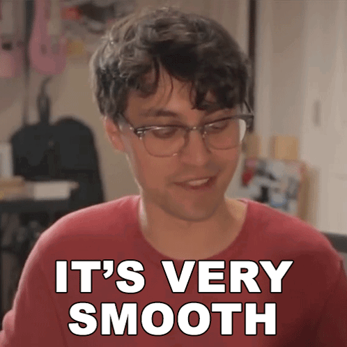 Man In Eyeglasses Its Very Smooth GIF