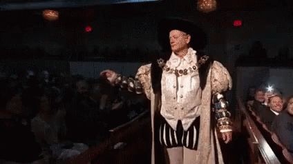 Man in Fancy Dress Costume