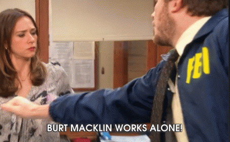 Man in FBI Jacket Says Burt Macklin Works Alone