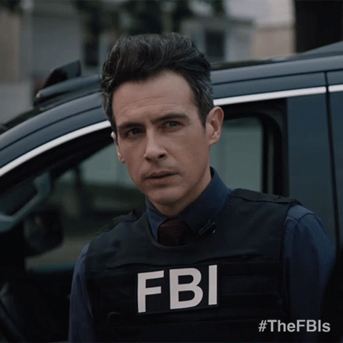 Man In FBI Vest GIF