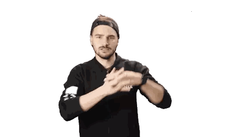 Man in Felix Shirt Clapping