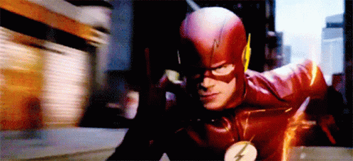 Man in Flash Costume Running