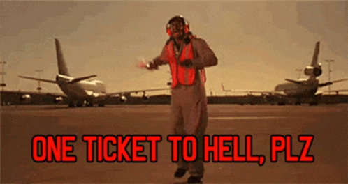 Man In Flight Suit Running On Runway GIF