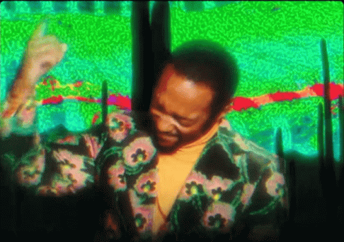 Man in Floral Jacket Dancing