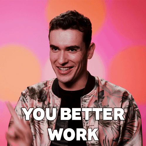 Man in Floral Jacket Saying You Better Work