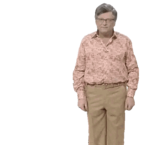 Man in Floral Shirt Respect Sign