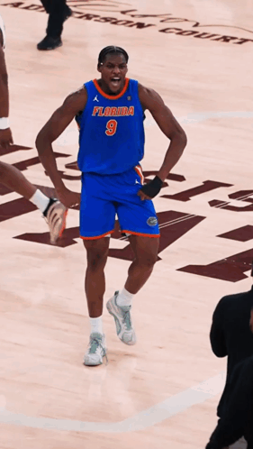 Man in Florida Jersey on Court