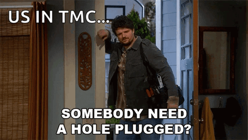 Man in Front of Door Us in TMC