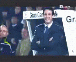 Man In Front Of Gran Centro Sign GIF