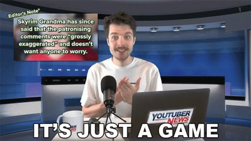 Man in Front of Laptop with YouTuber News