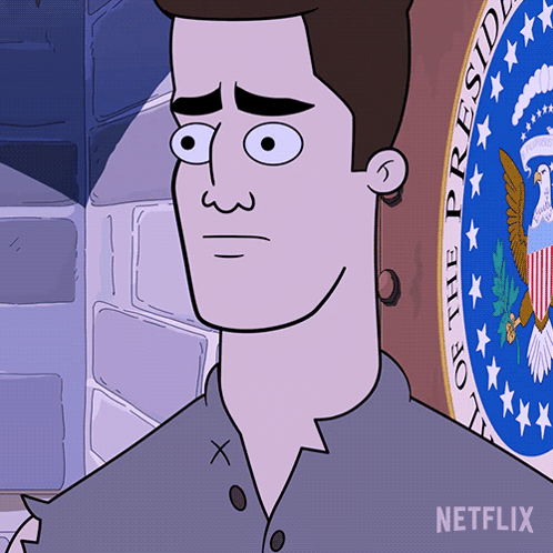Man in Front of Presidential Seal