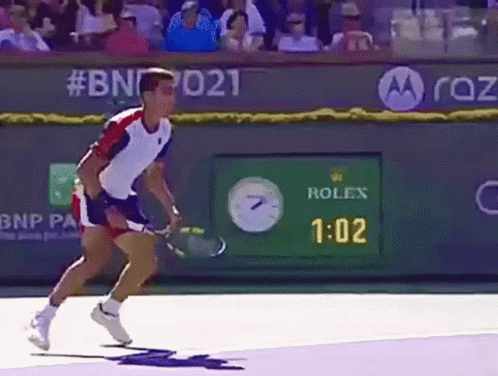 Man In Front Of Rolex Advertisement GIF