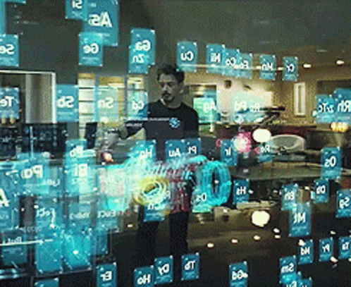 Man In Front Of Screen Saying UA GIF