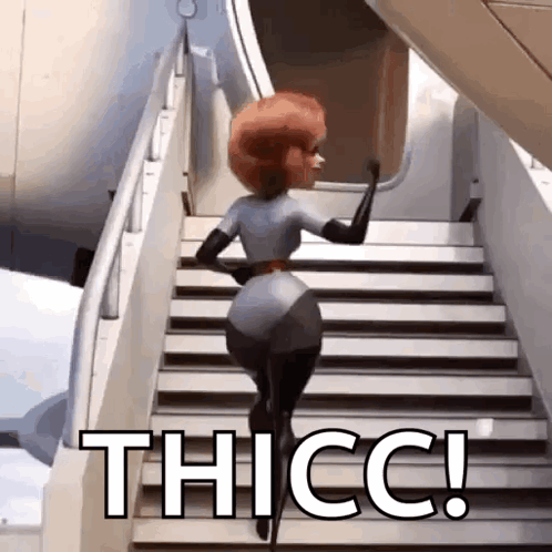 Man in Front of White Board Saying Thiccc