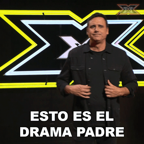 Man In Front Of X Factor Sign GIF