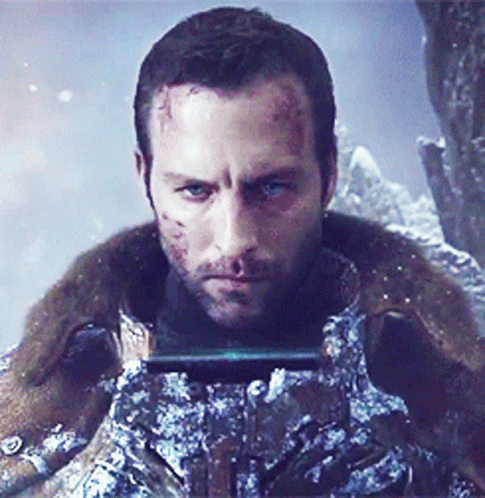 Man in Fur Coat Close Up