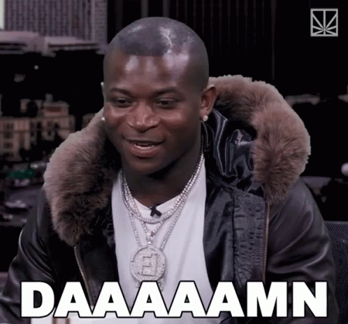 Man in Fur Hood and Necklace Says Daaaamn