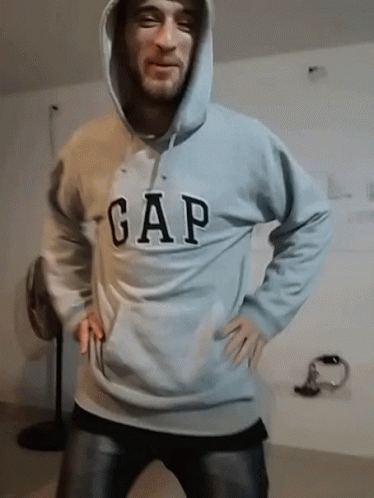 Man In Gap Hoodie Dancing GIF