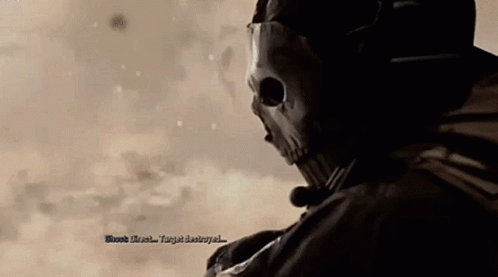 Man In Gas Mask And Goggles In Snow GIF