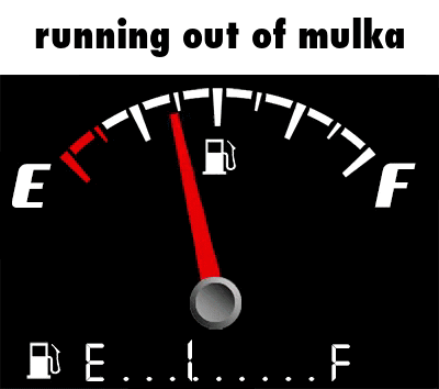 Man In Gas Mask Drinking Can Next To Digital Multimeter GIF