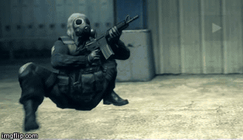 Man In Gas Mask Holding Gun With Imgflip URL GIF