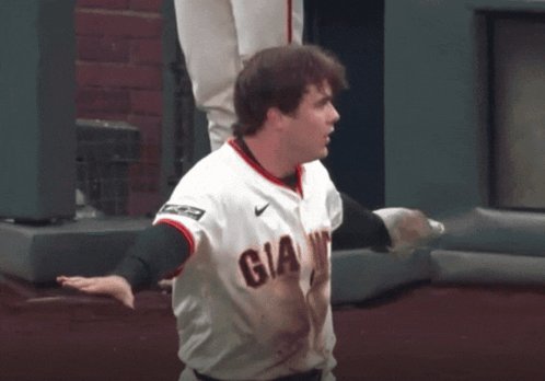 Man in Giants Jersey on Field