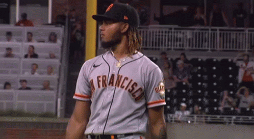 Man in Giants Jersey on Field