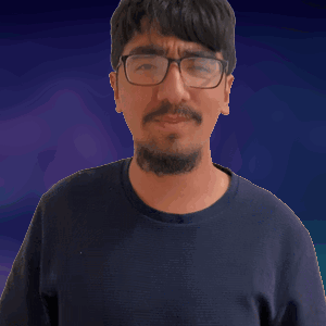 Man in Glasses and Black Shirt Making Fist