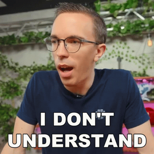 Man In Glasses And Blue Shirt Says I Don't Understand GIF