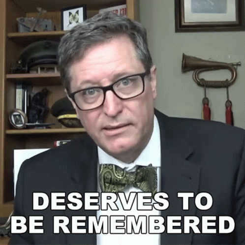 Man In Glasses And Bow Tie Deserves To Be Remembered GIF