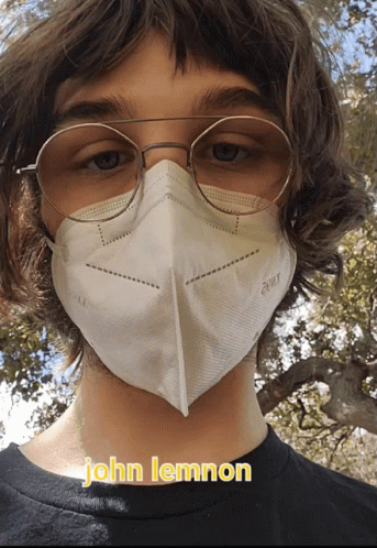 Man In Glasses And Face Mask John Lemmon GIF