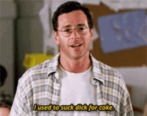 Man In Glasses And Plaid Shirt Saying I Used To Suck Dick For Coke GIF