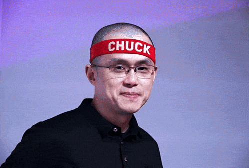 Man In Glasses And Red Headband Saying Chuck GIF