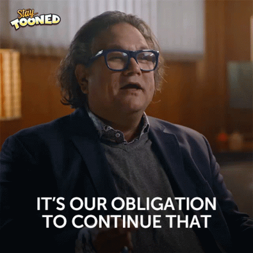 Man in Glasses and Suit It's Our Obligation to Continue