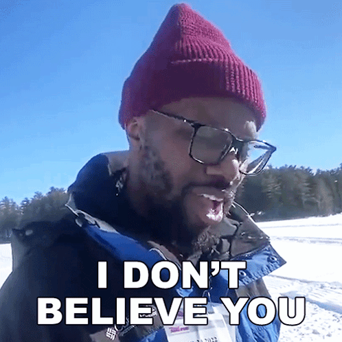 Man in Glasses and Suit Saying I Dont Believe It