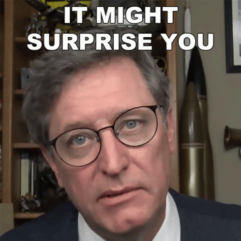 Man in Glasses and Suit Saying It Might Surprise You