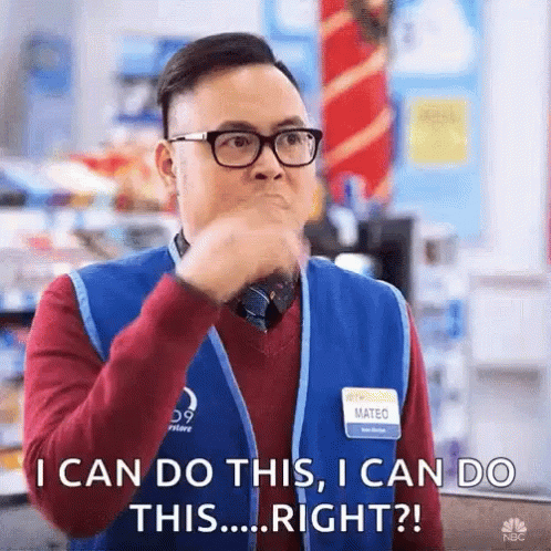 Man In Glasses And Vest Says I Can Do This Right GIF