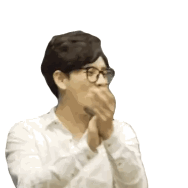 Man in Glasses and White Shirt Fist Pump