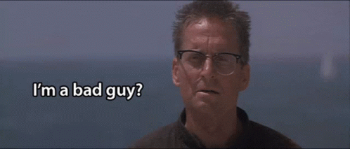 Man in Glasses Asking If He Is a Bad Guy