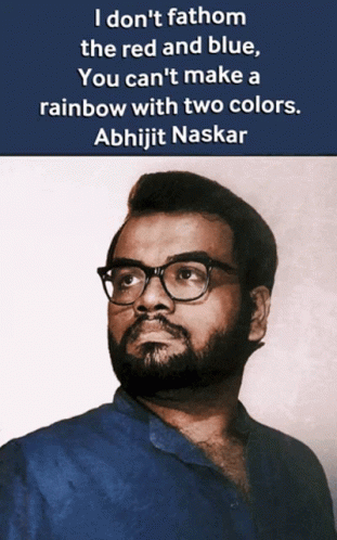 Man in Glasses Blue Shirt Quotes Abhijit Naskar