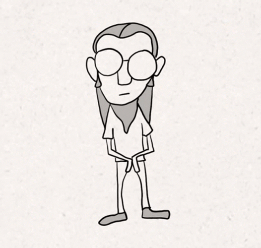 Man In Glasses Drawing Groovy GIF