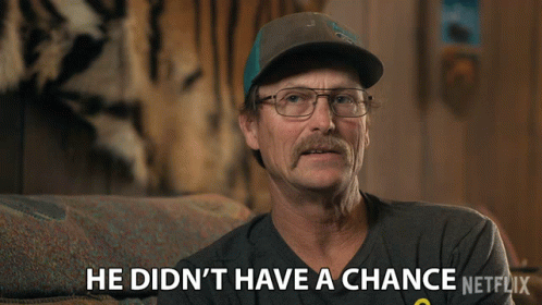 Man in Glasses Hat Didn't Have Chance Netflix