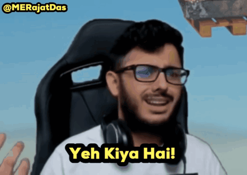 Man in Glasses Headphones Says Yeah Kiya Hai