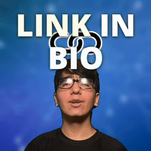 Man in Glasses Link in Bio