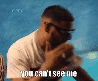 Man in Glasses Saying You Can't See Me