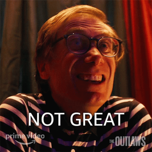 Man In Glasses Striped Shirt Not Great