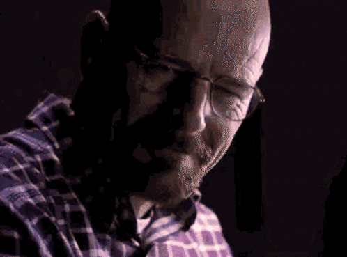 Man In Glasses Talking On Phone GIF